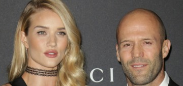 Rosie Huntington-Whiteley, 29, and Jason Statham, 49, are expecting their first child