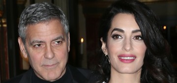 Amal Clooney in mink Giambattista Valli in Paris: ridiculous or lovely?