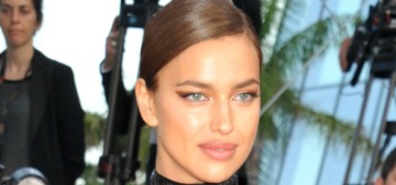 Irina Shayk shows off her post-baby body in Balmain, at the Cannes Film Festival