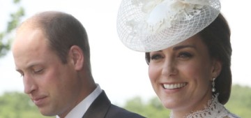 Duchess Kate in bespoke McQueen at Royal Ascot: another white doily?!