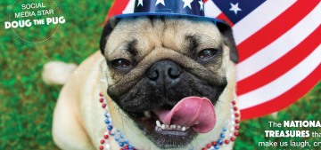 Doug the Pug covers Parade: is he sort of an overexposed famewhore?