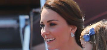 Duchess Kate in Catherine Walker for Berlin arrival: dowdy or appropriate?