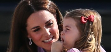 Princess Charlotte threw a little tantrum on the tarmac in Germany