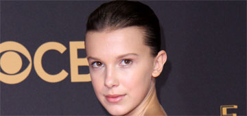 Millie Bobby Brown in white Calvin Klein at the Emmys: ballerina beautiful or too mature?
