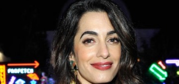 Amal Clooney in a vintage lamé Versace in LA: stunning or dated?