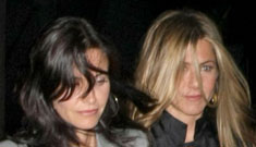 Jen Aniston, Courteney Cox & Sheryl Crow party for Congolese women