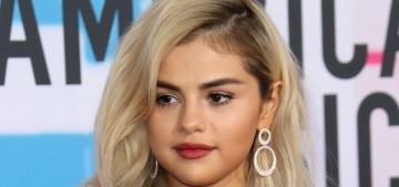 Selena Gomez in Coach, with newly bleached hair at the AMAs: ugh or amazing?
