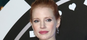 Jessica Chastain in Zuhair Murad at UK ‘Molly’s Game’ premiere: ridiculous?