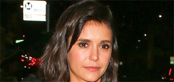 Nina Dobrev in Ralph Lauren at a Globes party: gorgeous and contemporary?