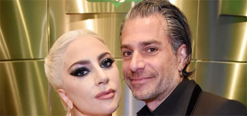 Lady Gaga kissed her fiancé for the Grammys’ backstage cameras