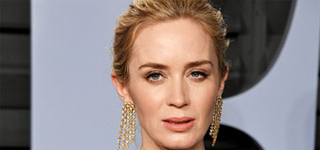Emily Blunt in McQueen at the VF Oscar party: better than her Oscars dress?