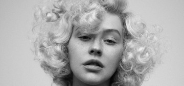 Christina Aguilera gave up the clown makeup for Paper Mag: lovely & unrecognizable?