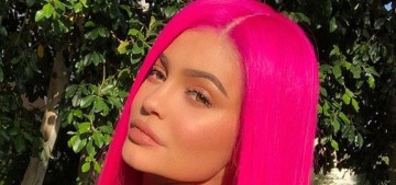 ‘Cool Mom’ Kylie Jenner left Stormy at home to party at Coachella with a pink wig