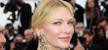 Cate Blanchett in Armani Prive in Cannes: doily realness or just beautiful?
