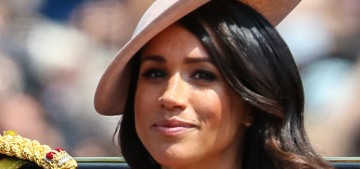 Duchess Meghan wore Carolina Herrera for Trooping the Colour: totally ’80s?