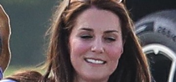 Duchess Kate brought out George & Charlotte for William’s polo match