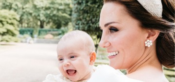 Kensington Palace released five new portraits from Prince Louis’s christening