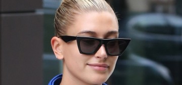 Check out Hailey Baldwin’s ‘parachute inspired’ ensemble, with a seatbelt