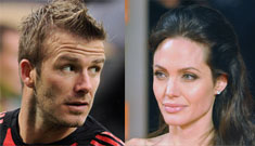 Are Angelina Jolie & David Beckham teaming up for Armani ads?