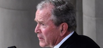 George W. Bush shared a piece of candy with Michelle Obama at McCain’s memorial