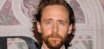 Tom Hiddleston showed off his ginger curls at the NYFW Ralph Lauren event
