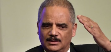 Eric Holder has a new motto for the Democrats: ‘When they go low, we kick them’