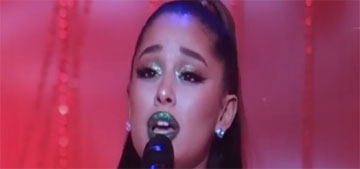 Ariana Grande covered up her ring finger tattoo for Pete Davidson with a bandaid
