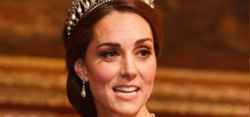 Duchess Kate wore custom McQueen & the Cambridge tiara to the state banquet