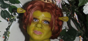 Heidi Klum and her boyfriend were Shrek and Fiona for Halloween this year