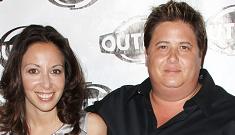 Chaz Bono and his girlfriend on the red carpet together