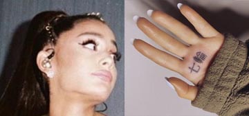 Ariana Grande thought she got a ‘7 Rings’ hand tattoo, but it says BBQ grill