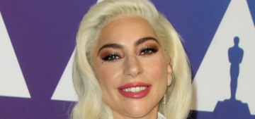 Lady Gaga wandered around the Oscar luncheon looking like Norma Desmond