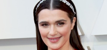 Rachel Weisz in orange plastic Givenchy at the Oscars: hideous & disappointing?