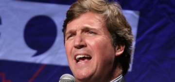 Yeah, misogynist Tucker Carlson is also a well-documented racist, shock