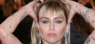 Miley Cyrus in Saint Laurent at the Met Gala: ’80s villain or camp AF?