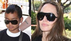 Angelina Jolie & Maddox back in LA after trip to Iraq (update: CNN interview)