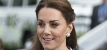 Duchess Kate wore an Erdem maxi dress to show her garden to the Queen