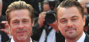 Brad Pitt & Leo DiCaprio geeked out when they met Luke Perry on ‘OUATIH’