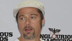 Brad Pitt in Germany for ‘Basterds’ premiere without Angelina