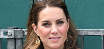 Duchess Kate steps out in a crisp Suzannah for Wimbledon Day 2