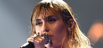 Miley Cyrus performed ‘Slide Away’ in moody black & white at the 2019 VMAs