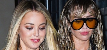 Miley Cyrus & Kaitlynn Carter stepped out for dinner at La Esquina in NYC