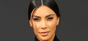 Kim Kardashian in black velvet at the Creative Arts Emmys: classy or boring?