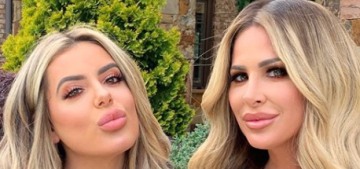 Kim Zolciak allowed her five-year-old daughter to wear a face full of makeup