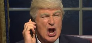 Alec Baldwin’s ‘Trump’ came back for SNL’s premiere to panic about impeachment