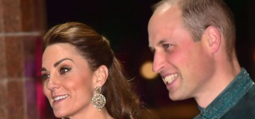 Duchess Kate wore green Jenny Packham to a formal dinner in Islamabad