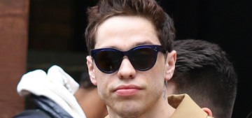 Pete Davidson was seen coming out of Kaia Gerber’s apartment building