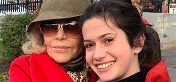 Jane Fonda’s grandchildren joined her last Friday in protesting climate change