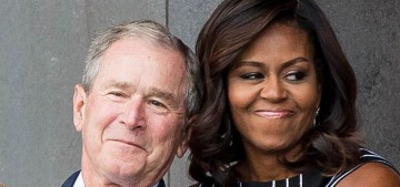 Michelle Obama on George W. Bush: ‘Our values are the same, we disagree on policy’