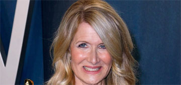 Laura Dern let her hair down for the VF Oscar Party and it looks so much better, right?